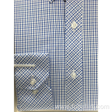 100% Cotton Yarn Dyed Plaid Business Shirt